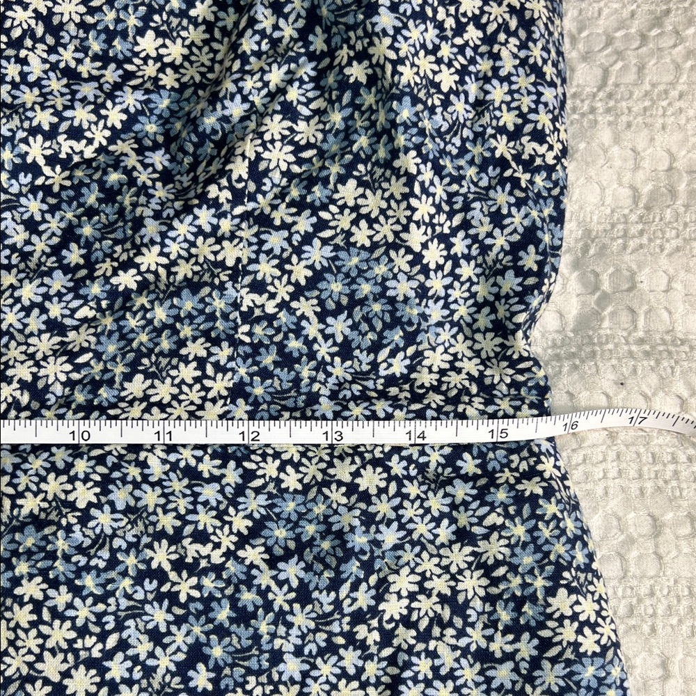 Abercrombie & Fitch Blue Floral mini Dress size XL - Picture 5 of 10